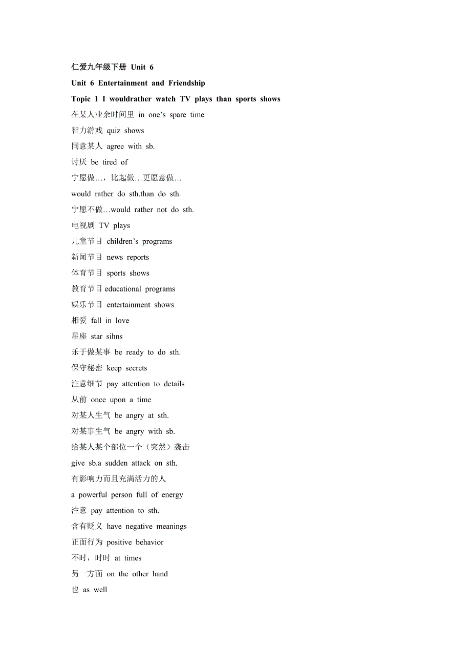 仁爱九年级下册Unit6.doc_第1页