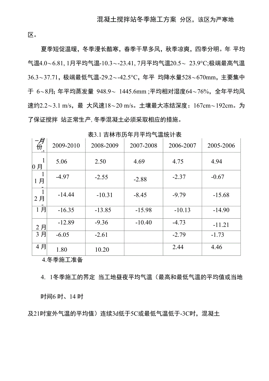 混凝土搅拌站冬季施工方案_第4页