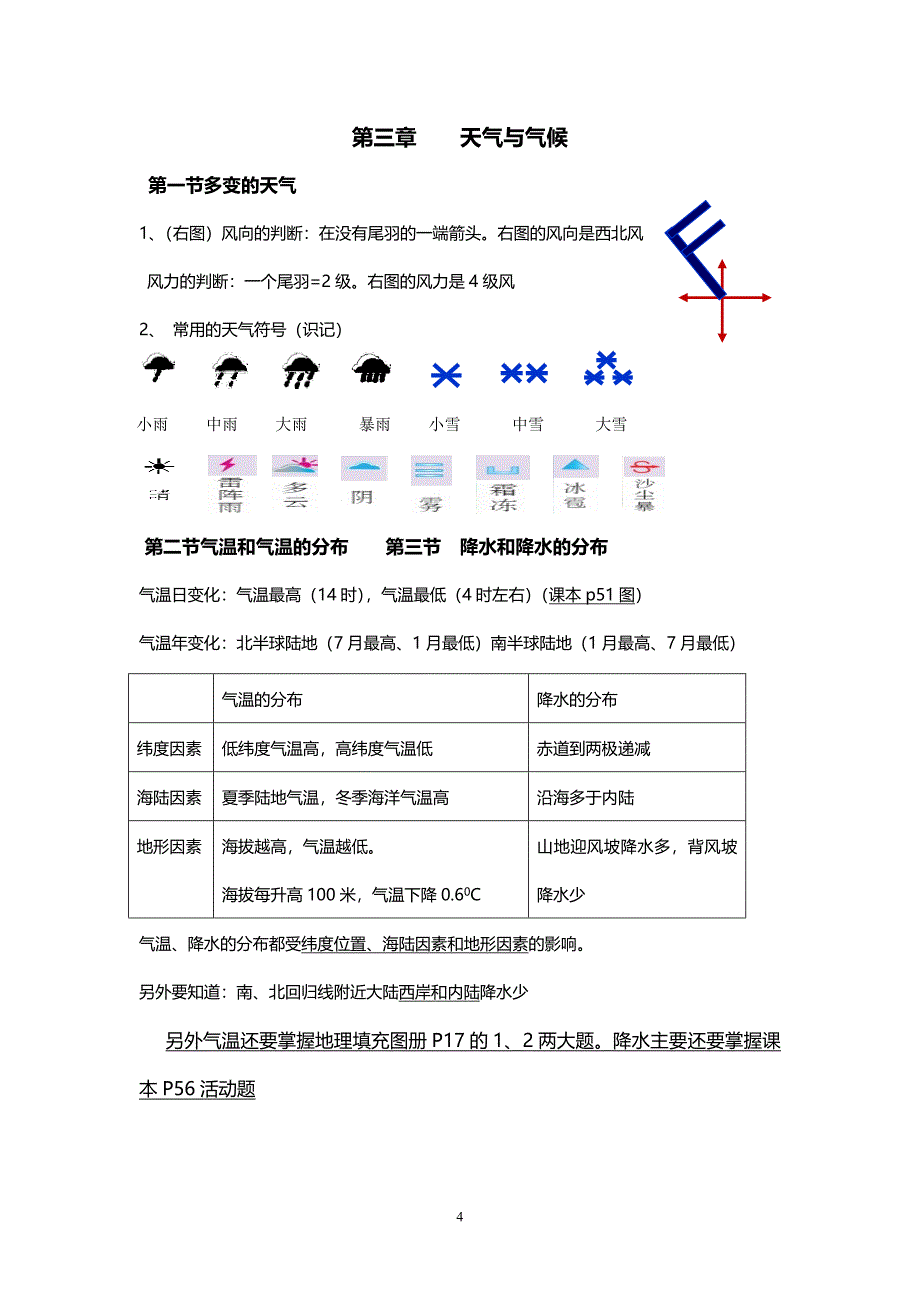 最新版七年级上册地理期中考试复习资料.doc_第4页