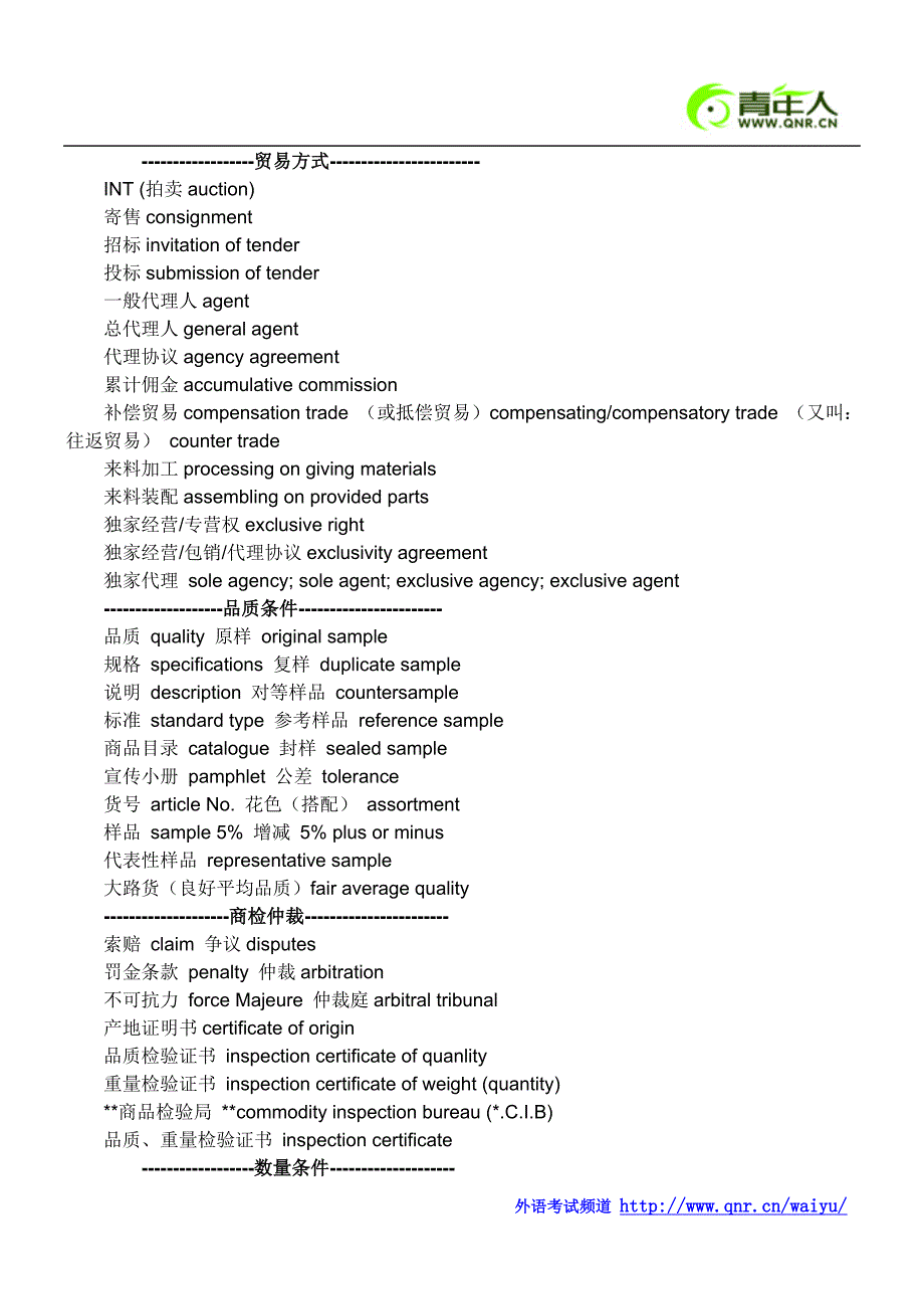 初级商务英语考试写作谈判词汇精选.doc_第4页