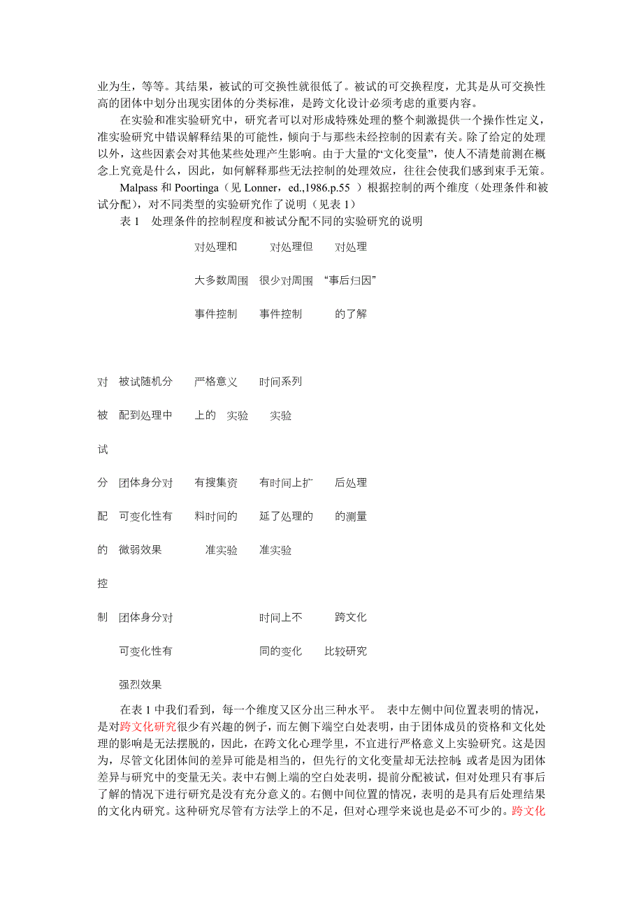 跨文化心理学研究设计中的一些问题_第4页