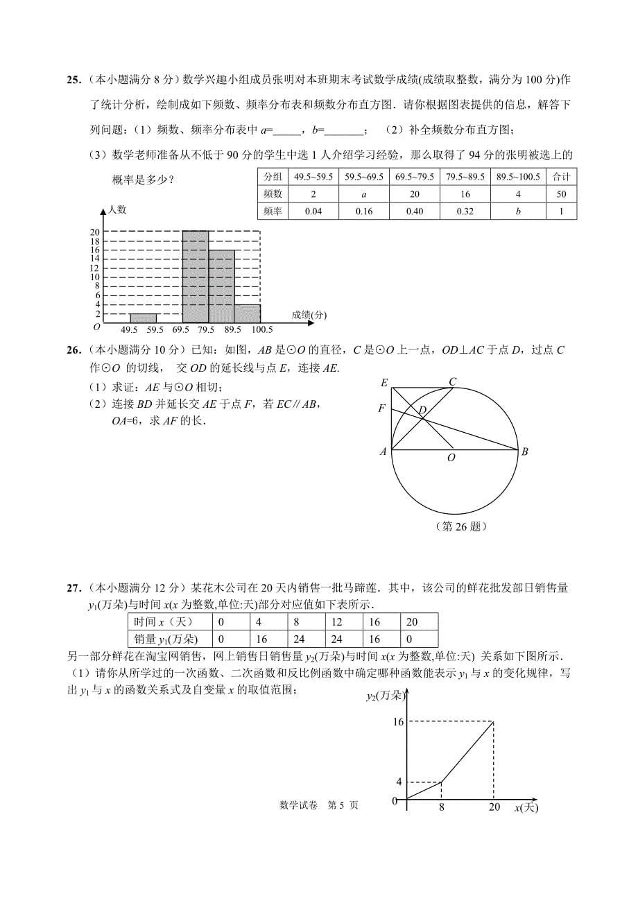 南通市通州区2013届中考适应性考试(一模)数学试题及答案.doc_第5页