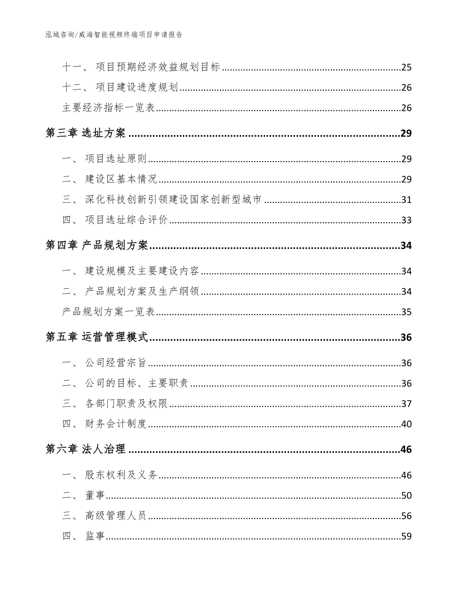 威海智能视频终端项目申请报告参考模板_第3页