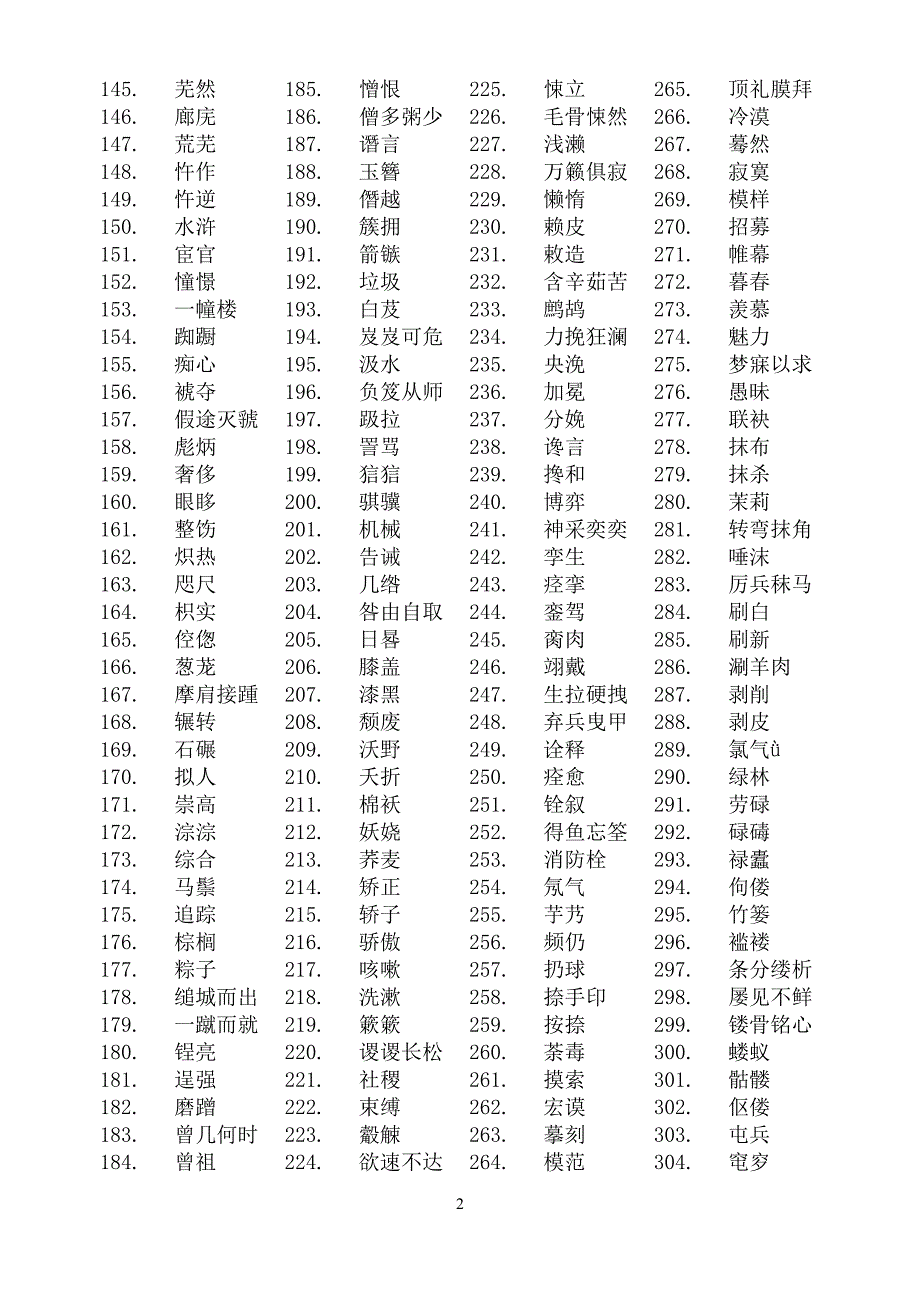 高考字音复习之给下列各个词语中加点的字注音(练习版).doc_第2页