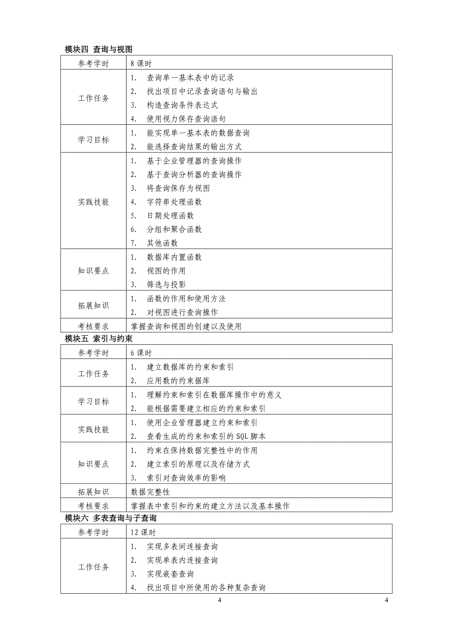 Server课程标准_第4页