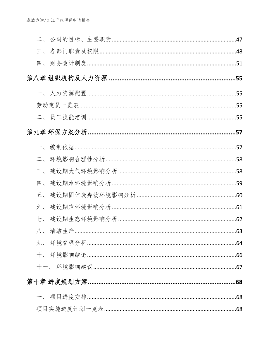 九江干冰项目申请报告模板参考_第4页