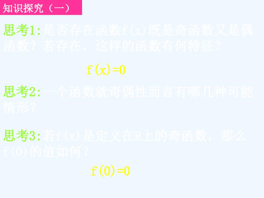 高中数学 函数奇偶性的性质课件 新人教A版必修1_第3页