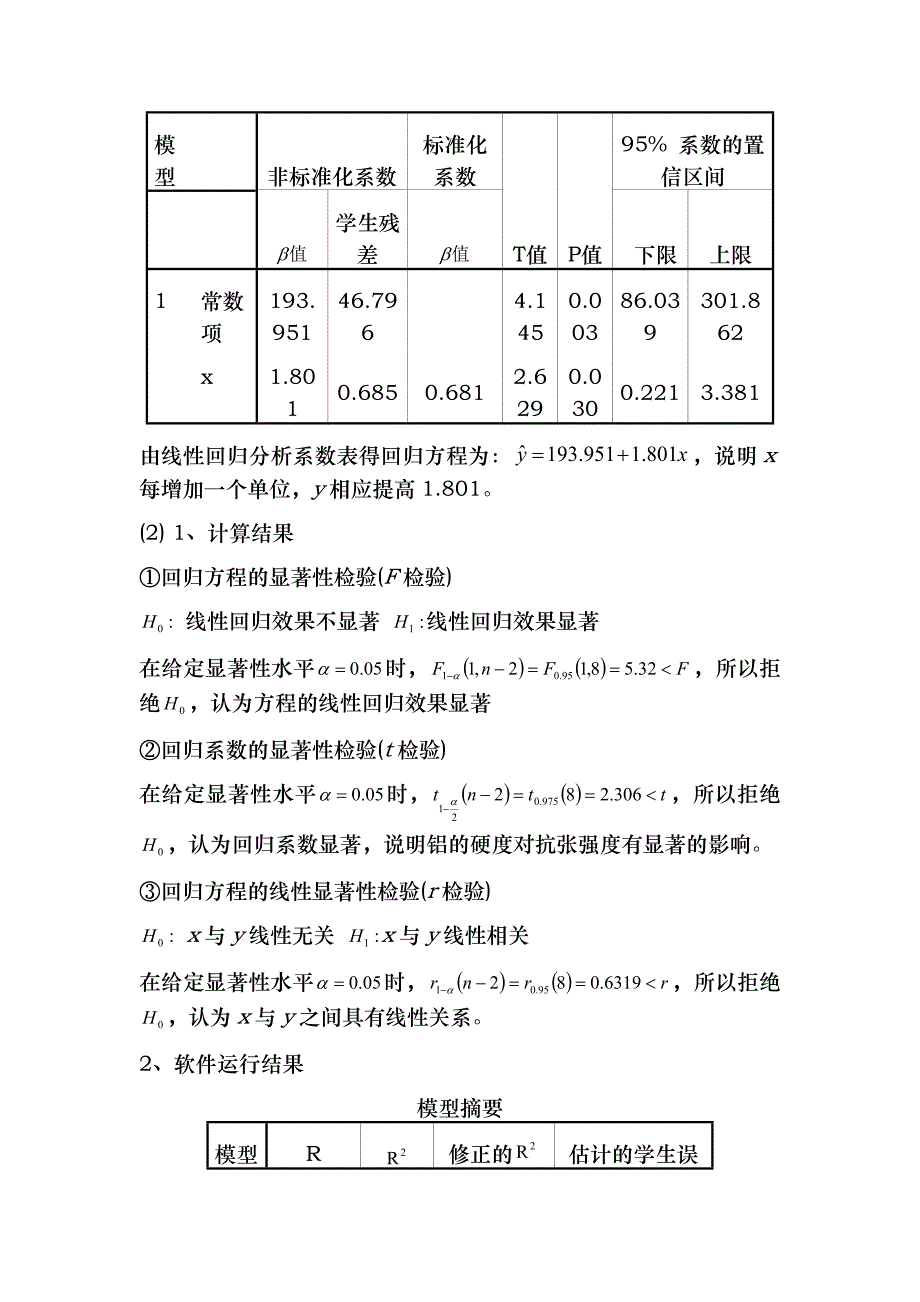 应用数理统计吴翊李永乐第四章回归分析课后作业参考答案_第2页