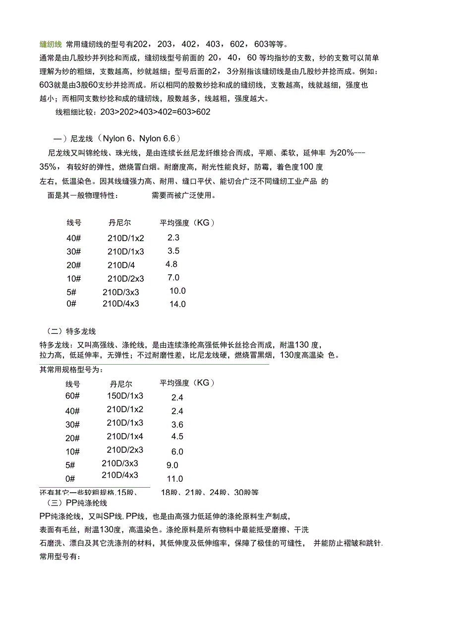 缝纫线分类及性能_第1页