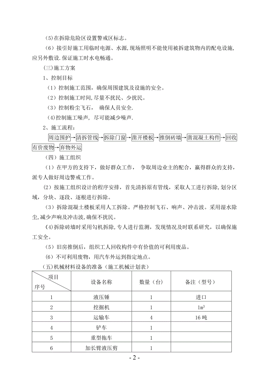 房屋拆除方案95789_第2页