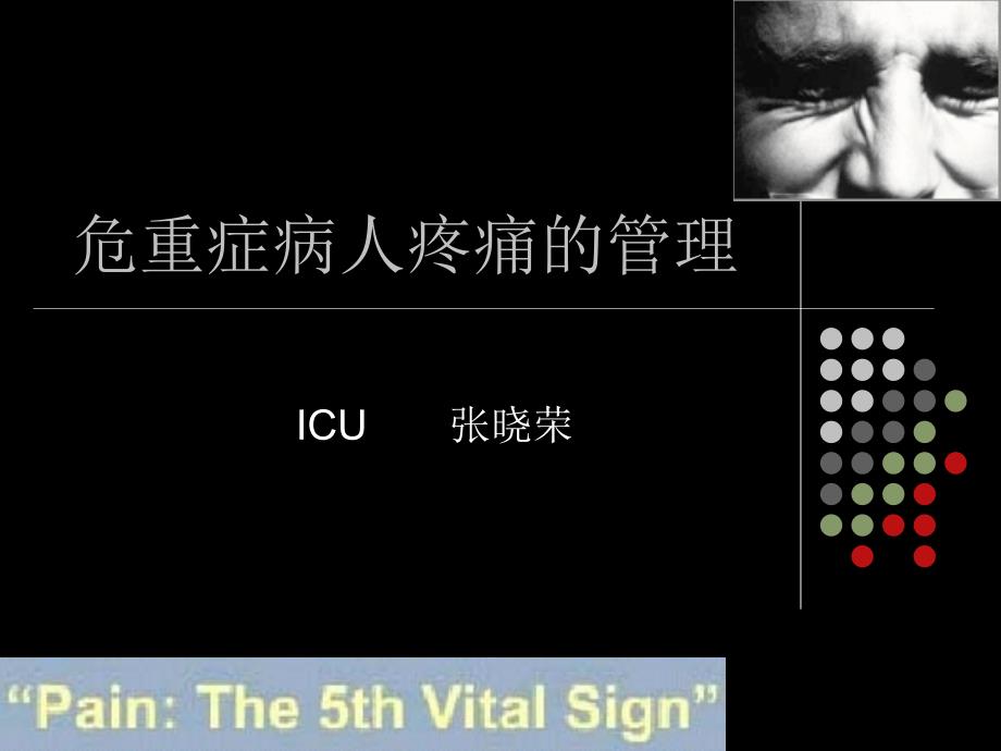 重症病人疼痛的护理ppt课件.ppt_第1页