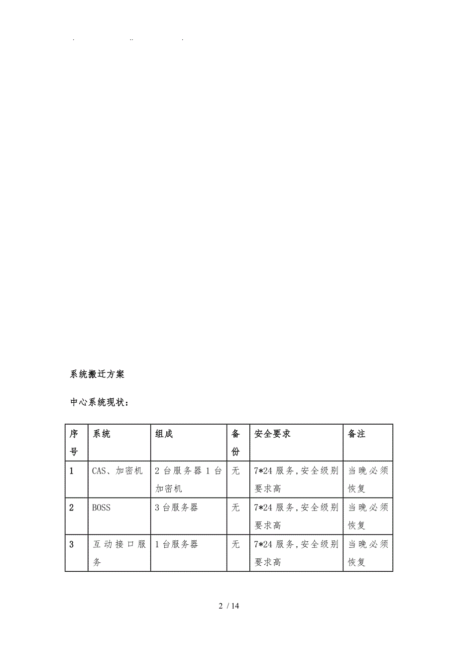 机房搬迁中心系统搬迁方案_第2页