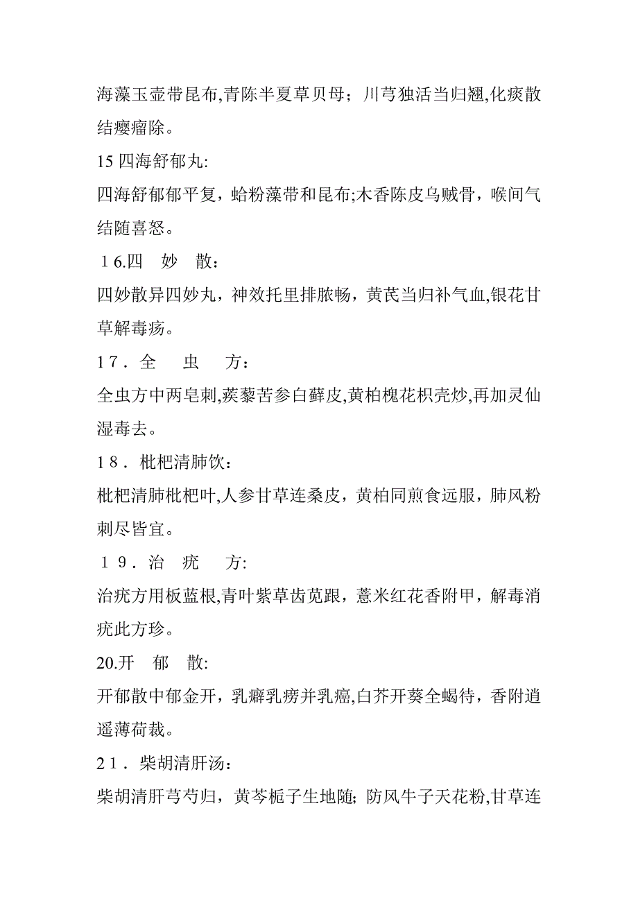 中医外科学常用38首方剂歌诀_第3页