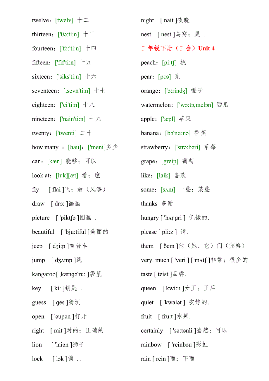 人教版小学英语单词表_第5页