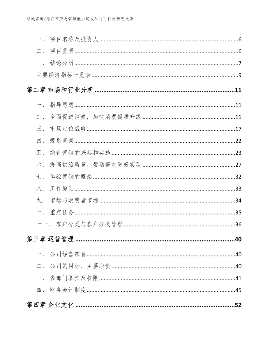 枣庄市应急管理能力建设项目可行性研究报告（模板）_第3页
