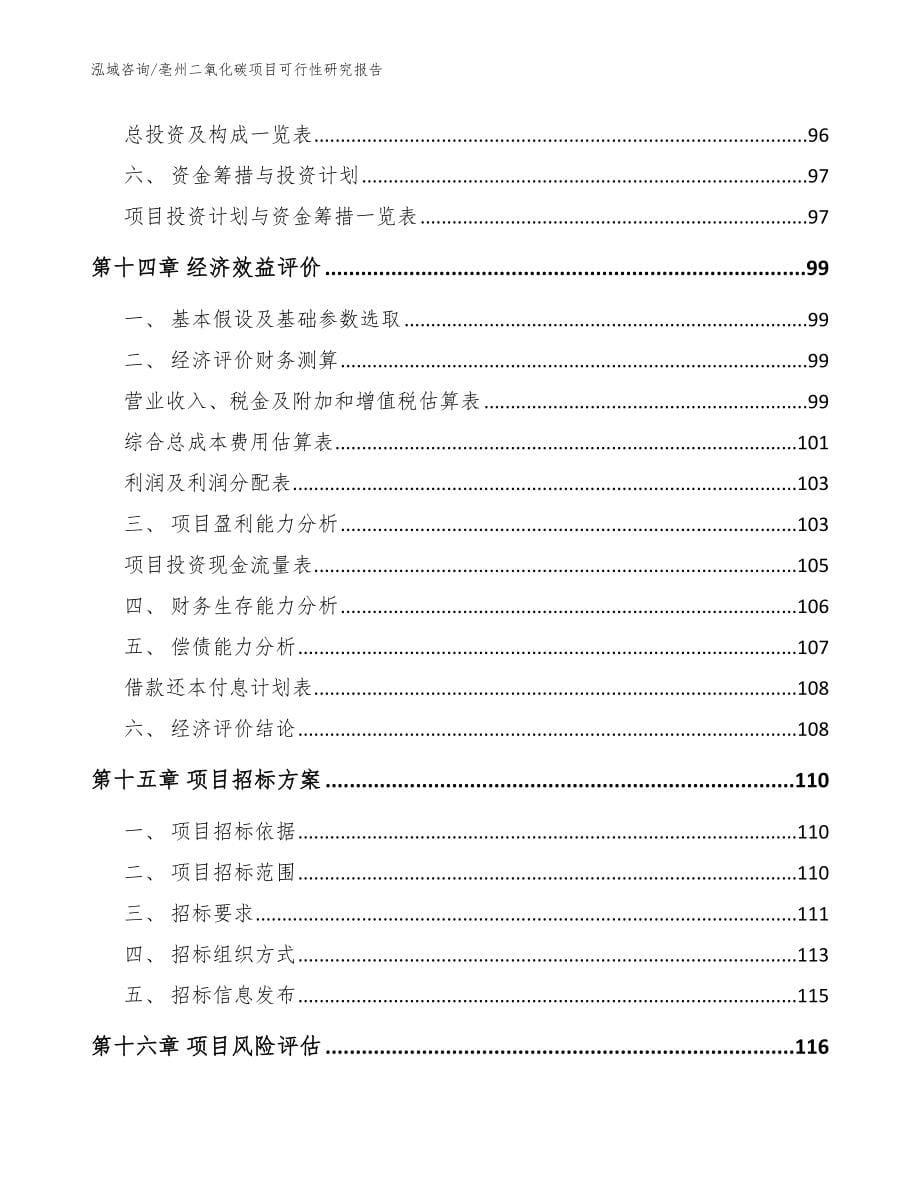 亳州二氧化碳项目可行性研究报告模板参考_第5页