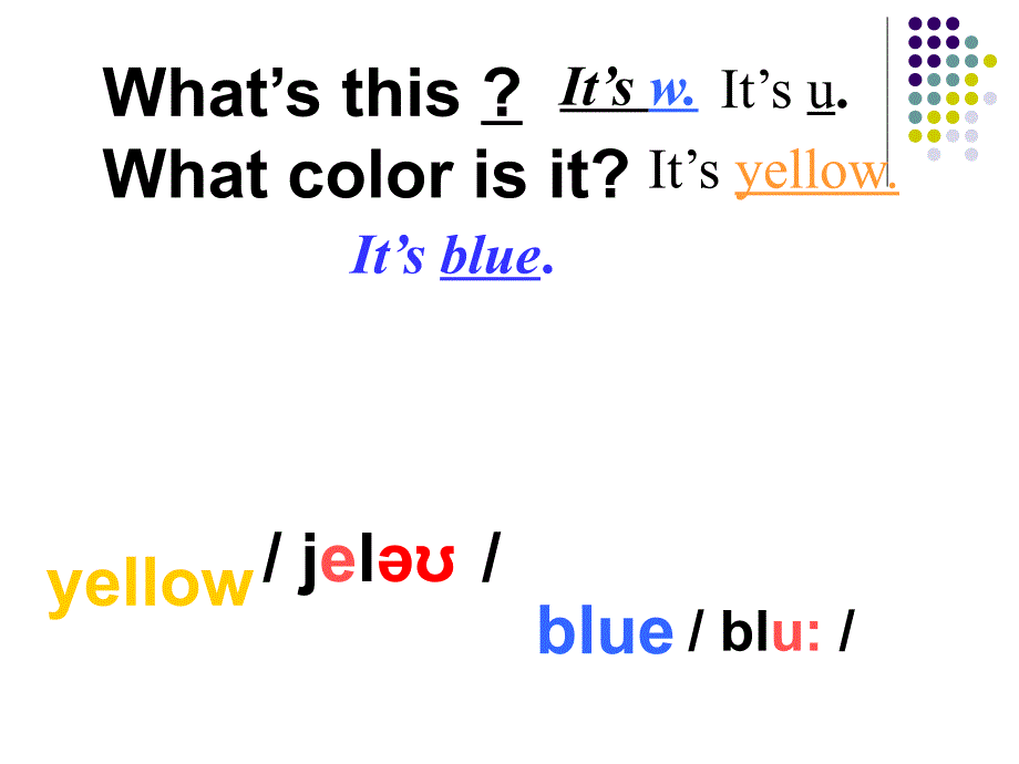 英语：StarterUnit3WhatcolorisitPeriod1课件（人教新目标七年级上）_第3页