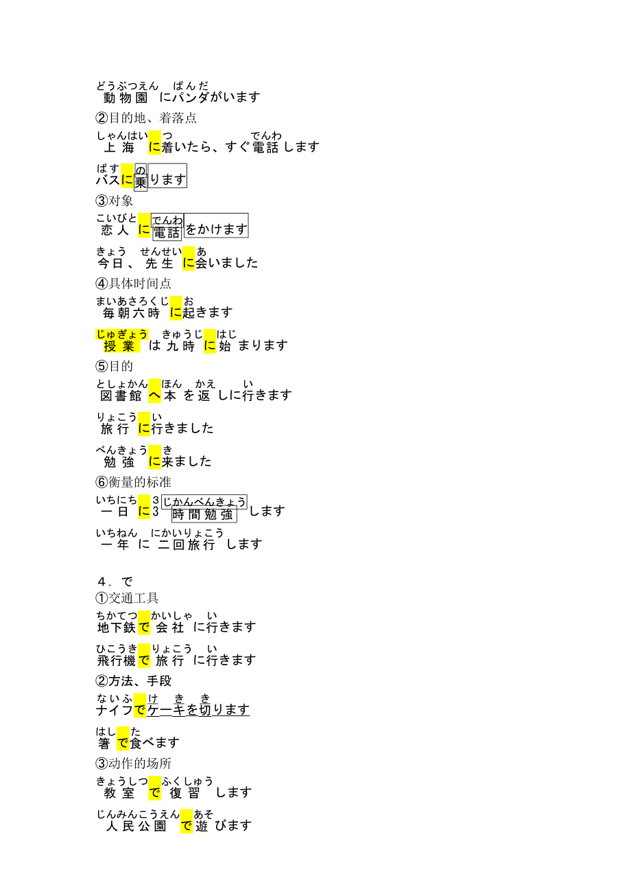 基础日语1复习资料_第2页