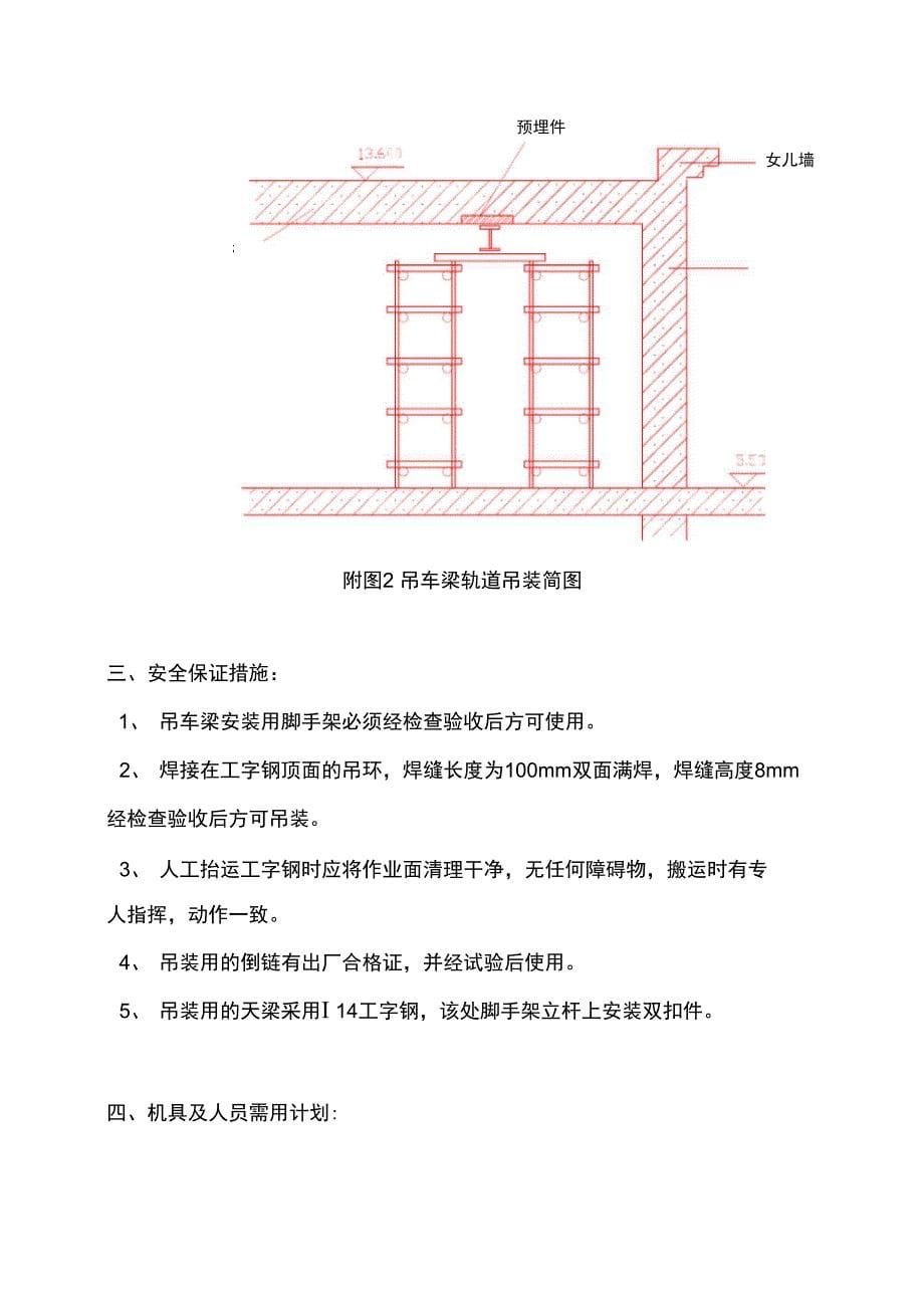 吊车梁安装施工方案_第5页