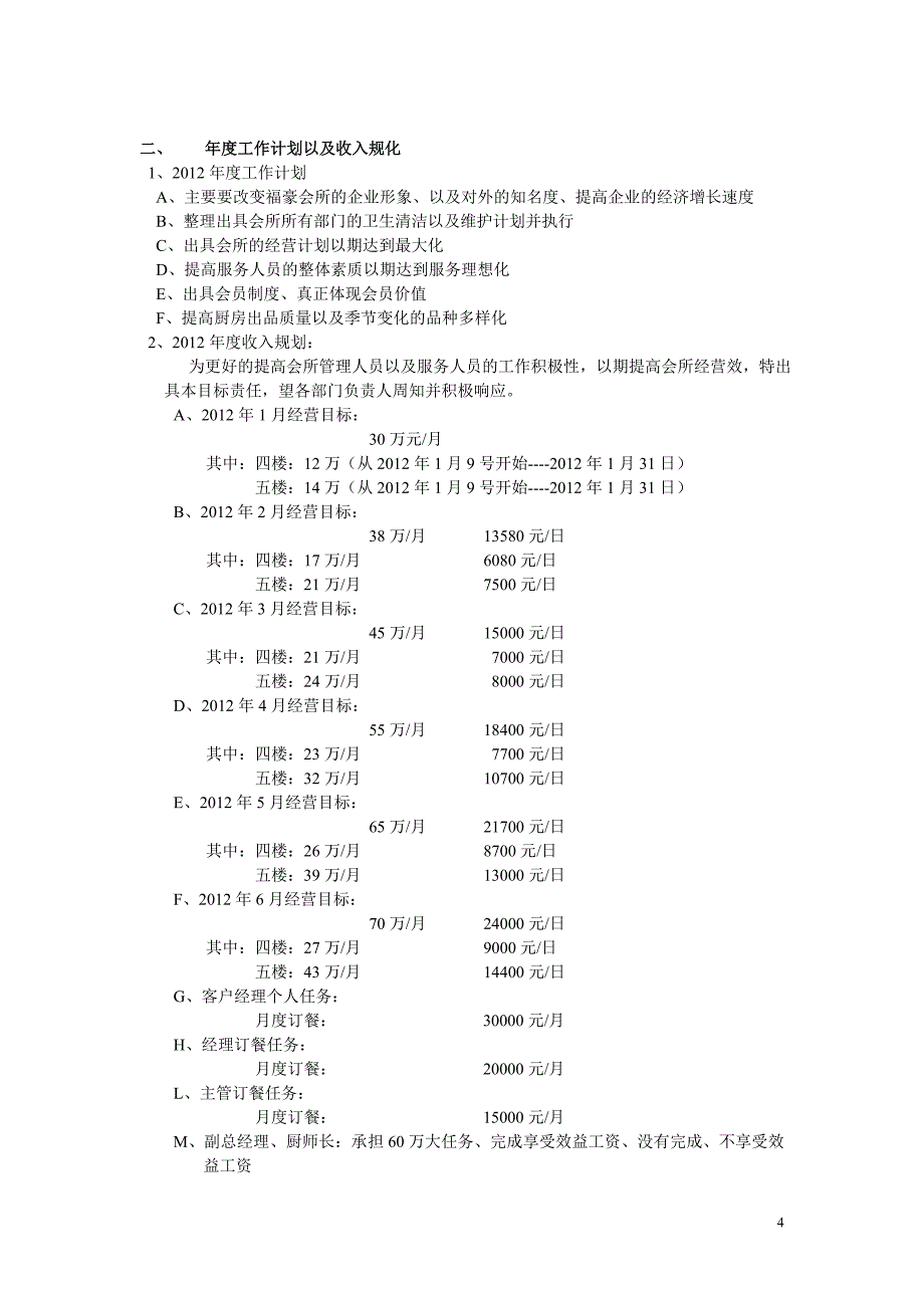 福豪会所2012年度工作计划可行性谋划书.doc_第4页