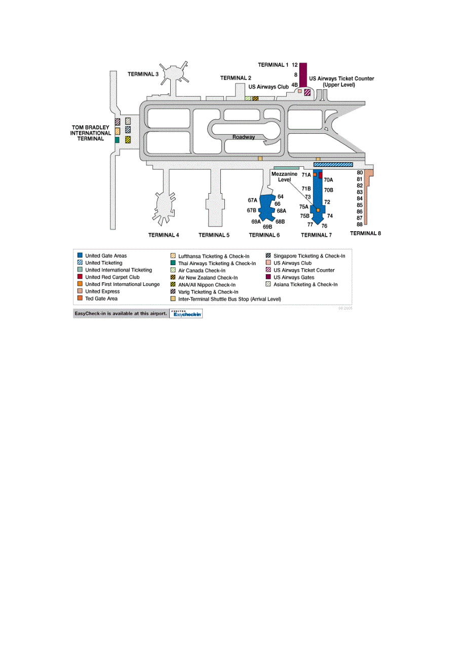 美国各大机场平面图_第2页