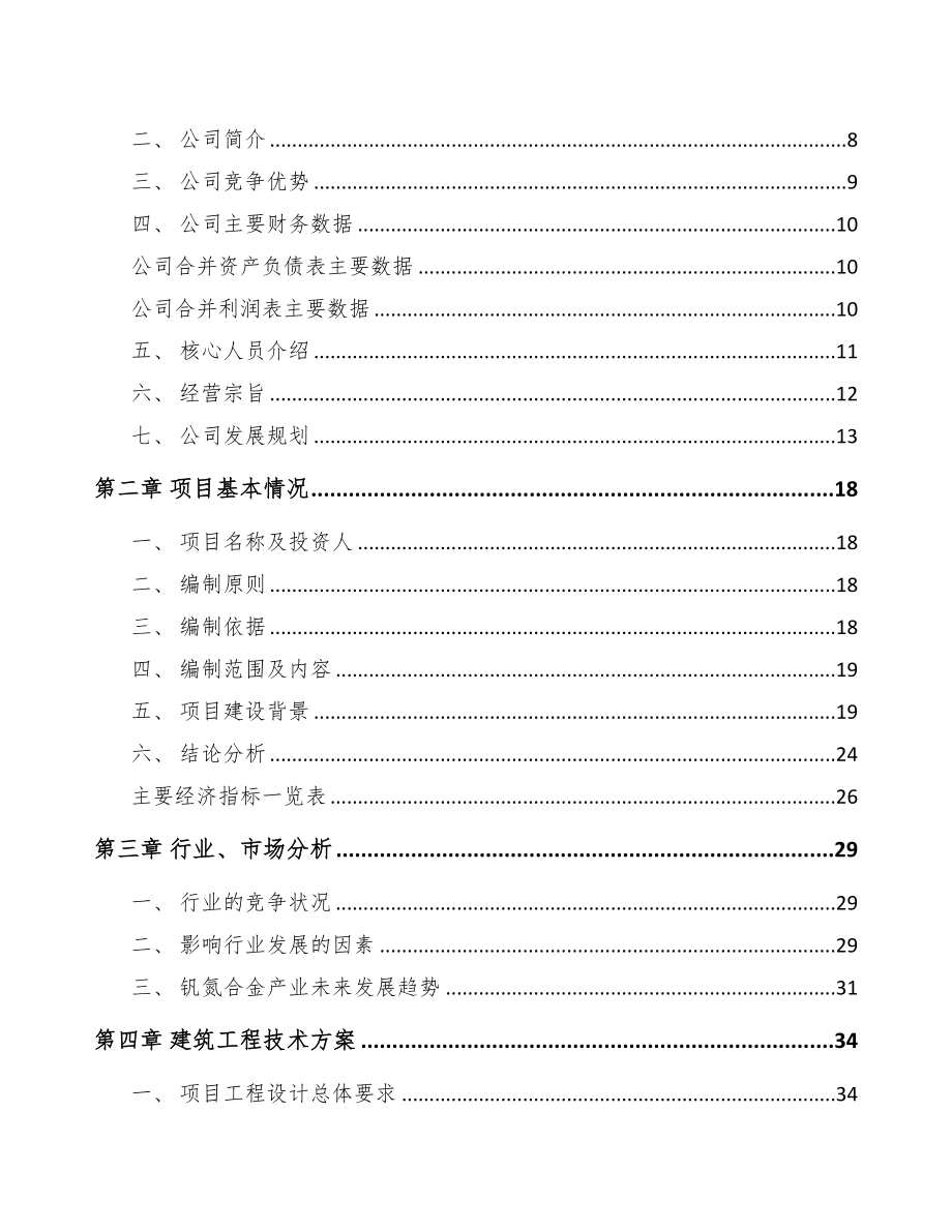 济南钒氮合金项目可行性研究报告(DOC 83页)_第2页