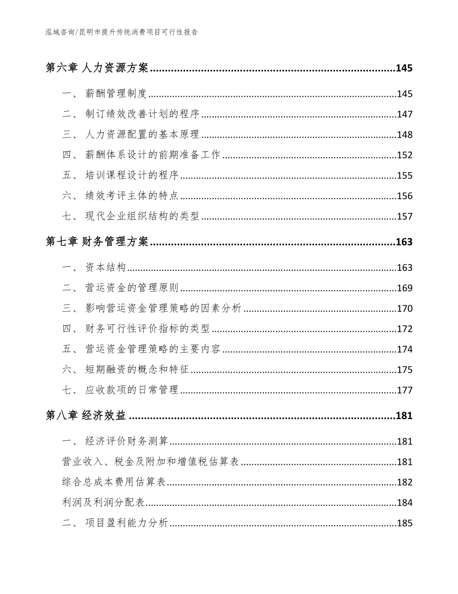 昆明市提升传统消费项目可行性报告_第3页