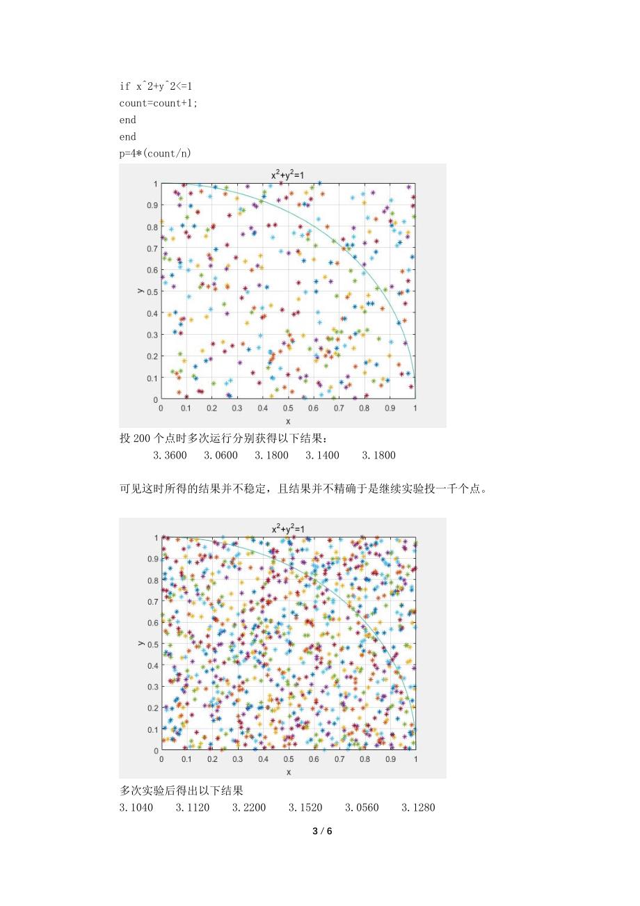 matlab 圆周率的近似计算 实验报告.doc_第3页