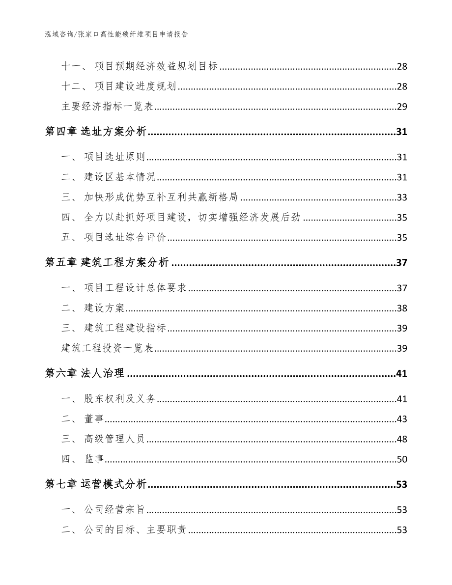 张家口高性能碳纤维项目申请报告【参考模板】_第2页