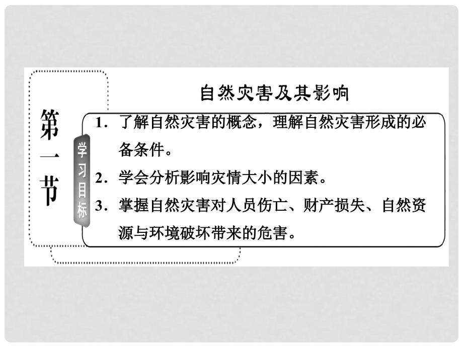 高中地理 第一章 第一节 自然灾害及其影响课件 新人教版选修1_第3页