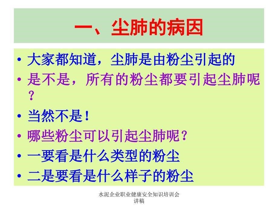 水泥企业职业健康安全知识培训会讲稿课件_第5页