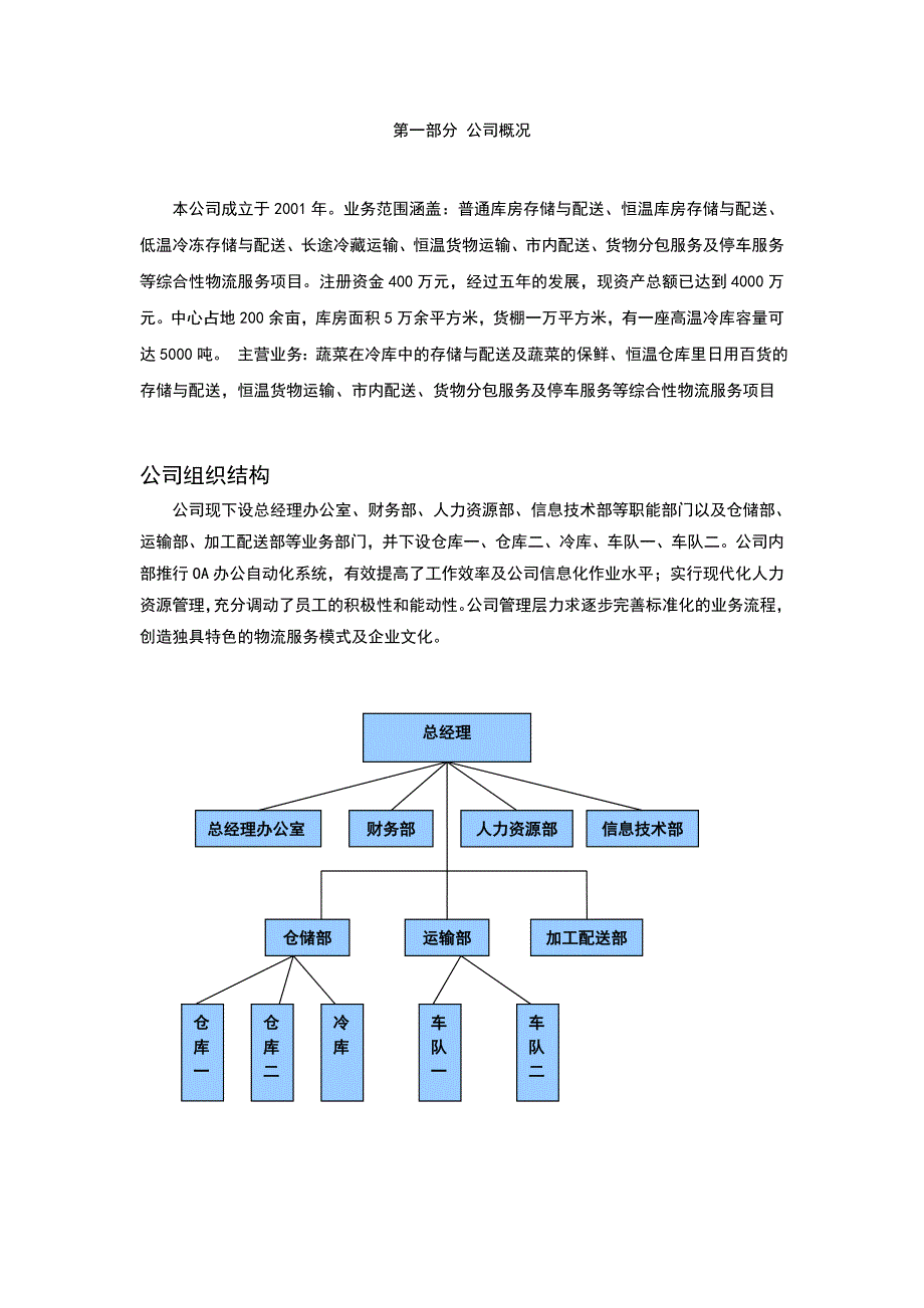 XX公司物流仓储规划方案及建议书_第4页