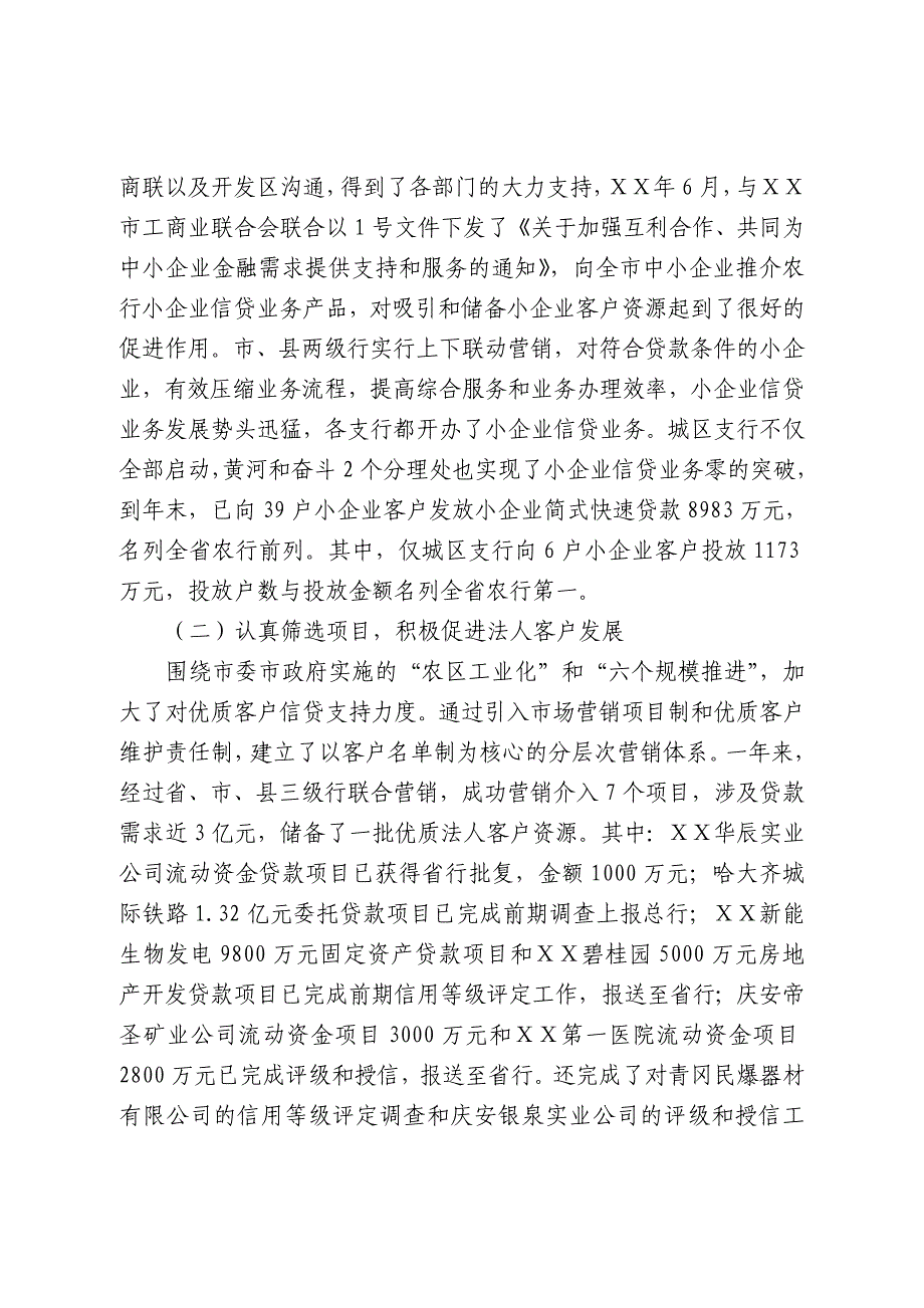 银行支持地方经济发展总结汇报材料_第3页