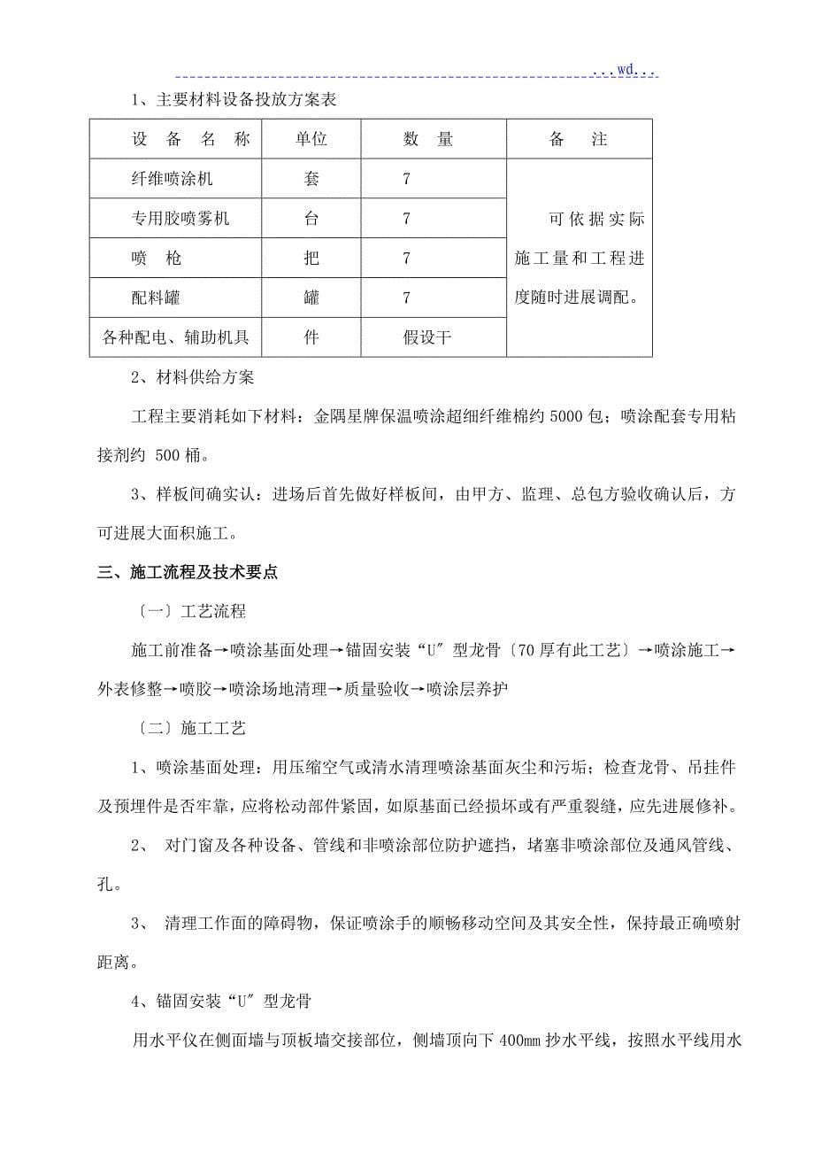 无机纤维喷涂方案_第5页