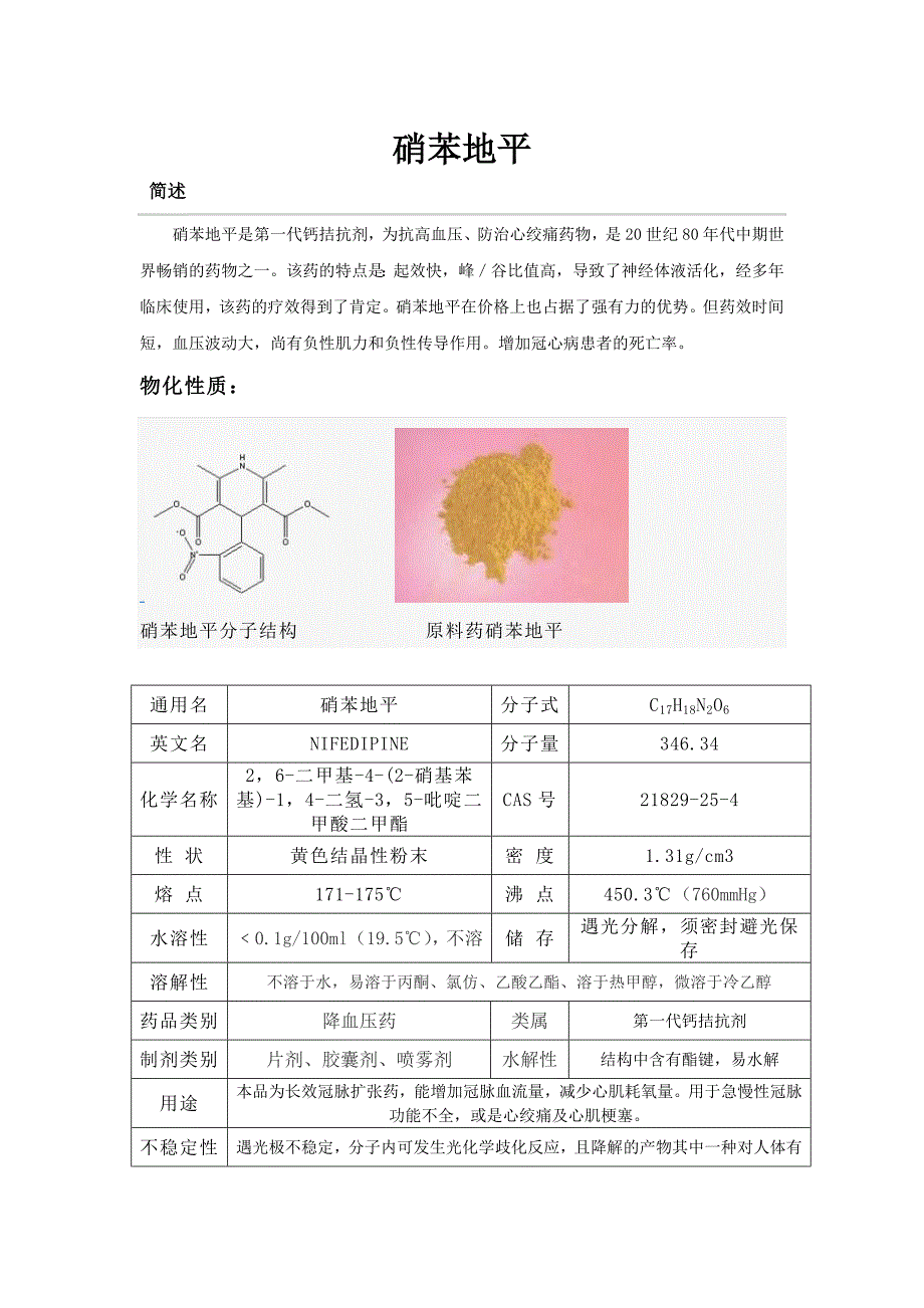 硝苯地平简介.doc_第1页