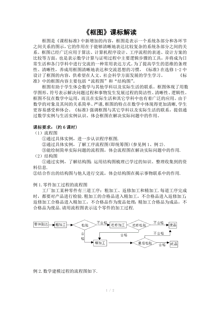 人教A版选修1-2教案：4.1.1流程图 －5（含部分答案）_第1页