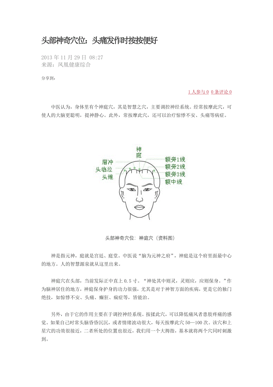 头部神奇穴位_第1页