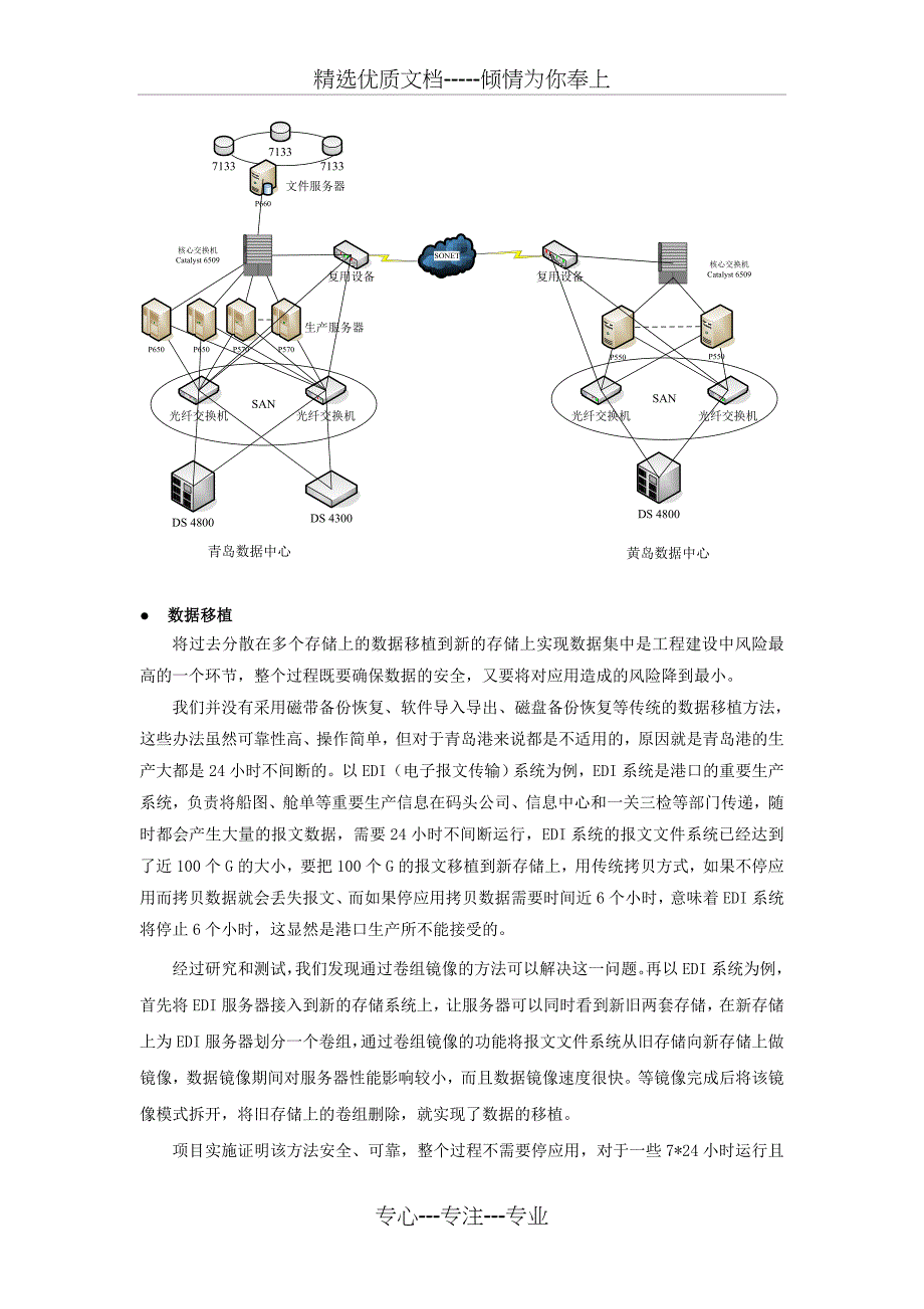 存储区域网系统在青岛港数据管理中的应用资料_第4页