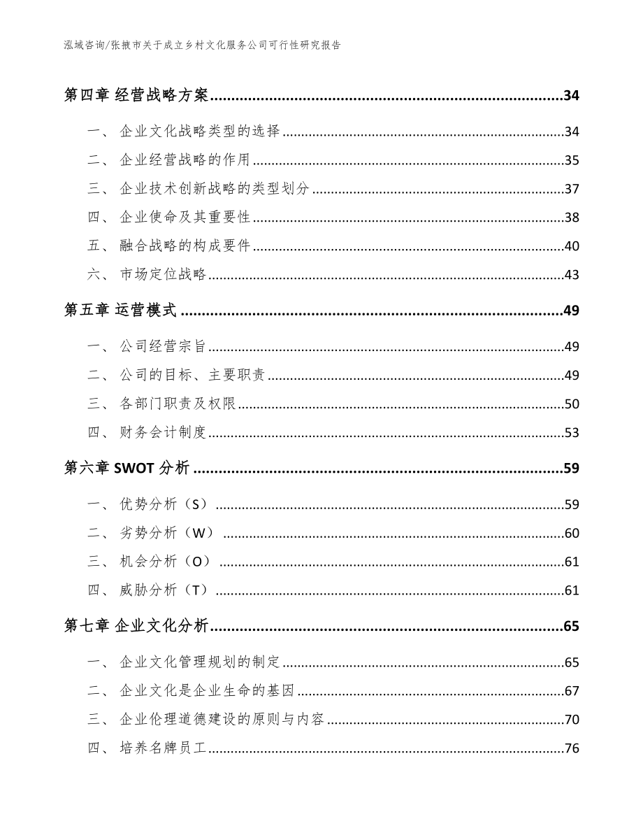 张掖市关于成立乡村文化服务公司可行性研究报告（范文）_第3页