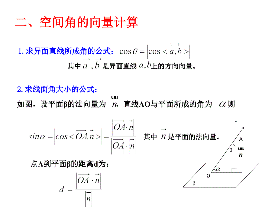 用向量计算空间角_第3页