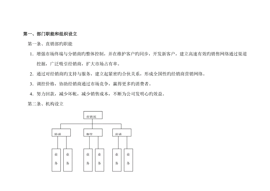 龙岩沉缸酒业直销部工作标准手册_第3页