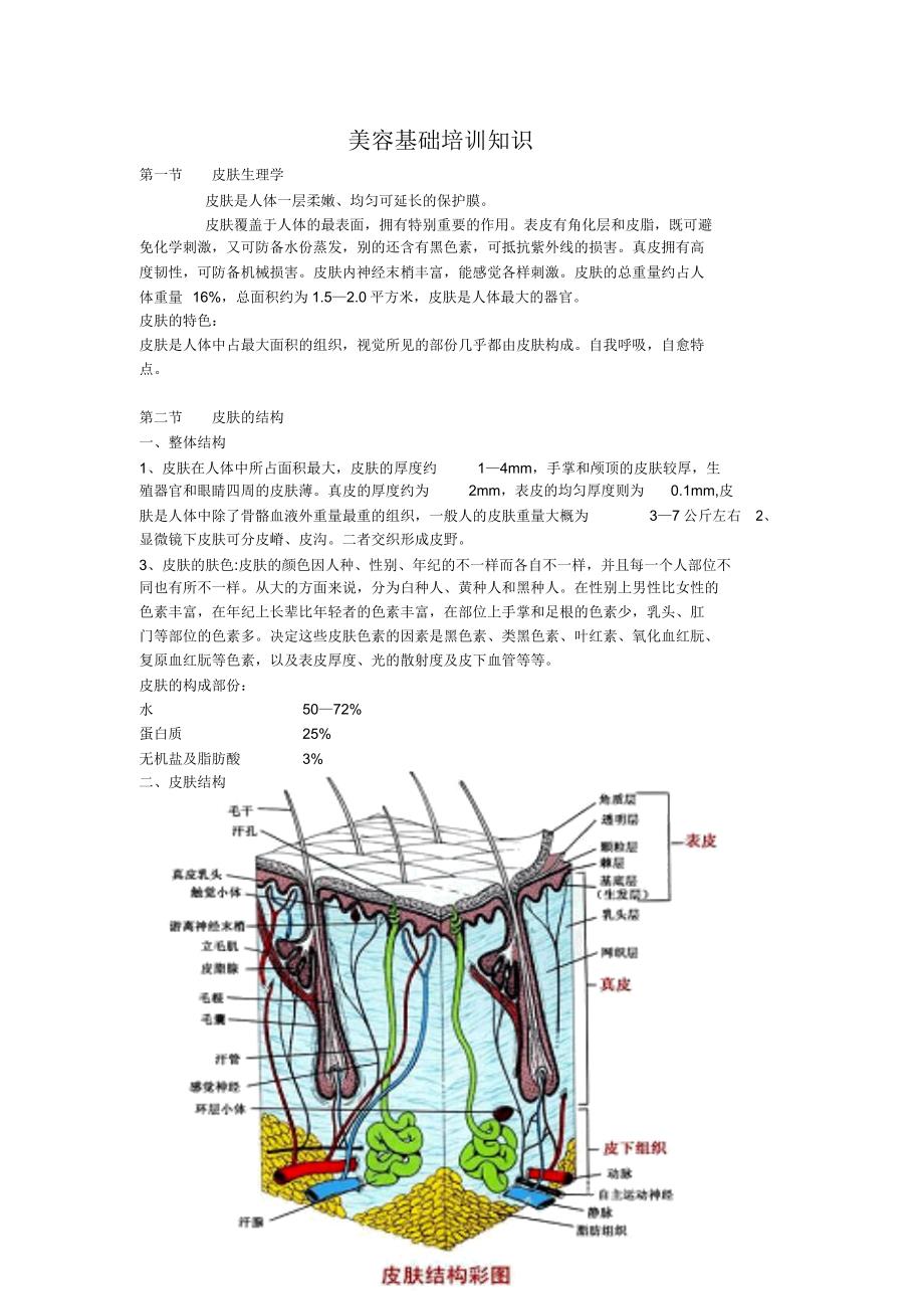 美容基础知识培训图片培训版.doc_第1页