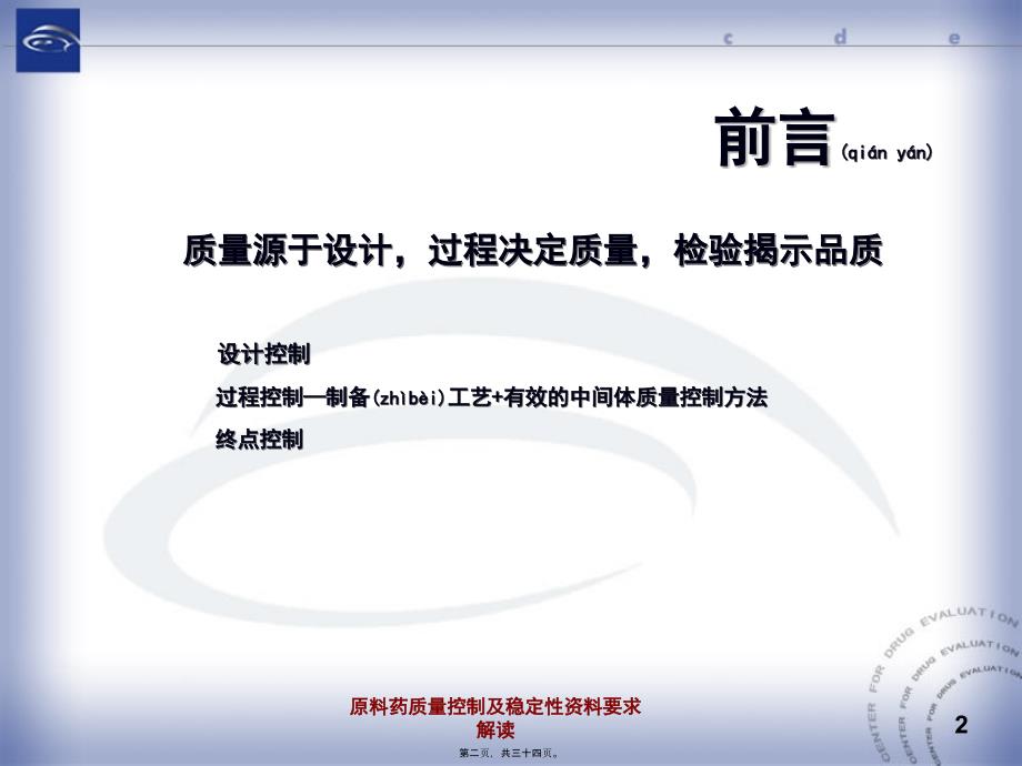 原料药质量控制及稳定性资料要求解读课件_第2页