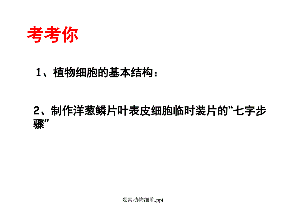 观察动物细胞.ppt经典实用_第2页