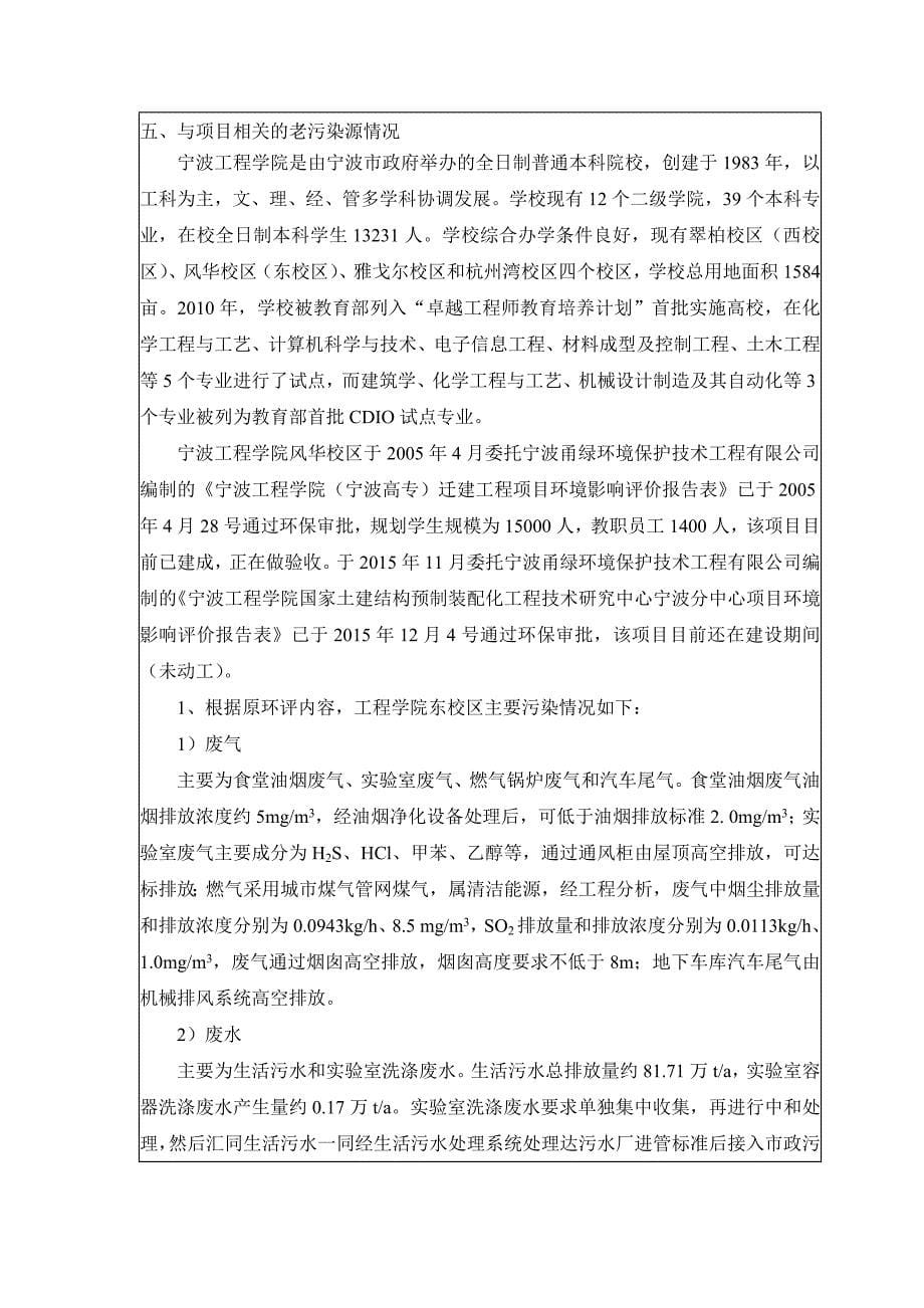 宁波工程学院教师公寓楼项目环境影响报告表(备案).doc_第5页