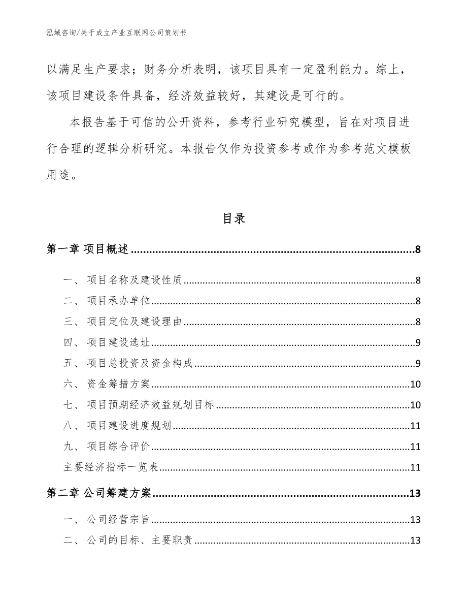 关于成立产业互联网公司策划书_第3页