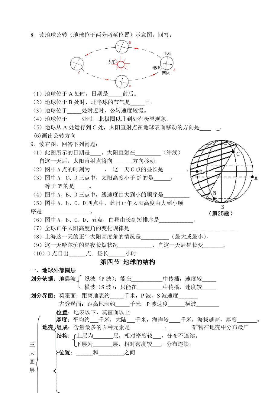 宇宙中的地球11会考复习_第4页