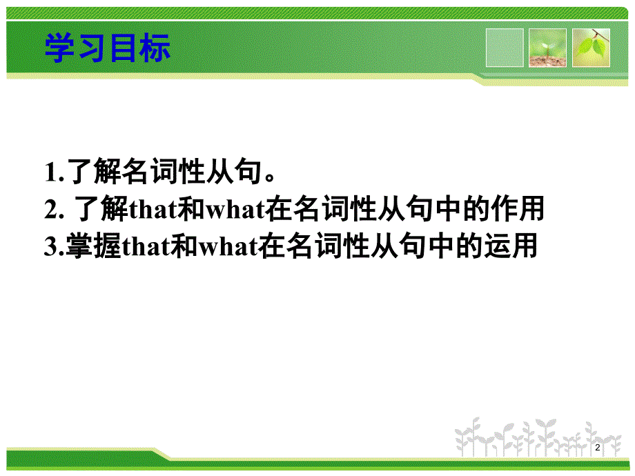 名词性从句that与what课堂PPT_第2页