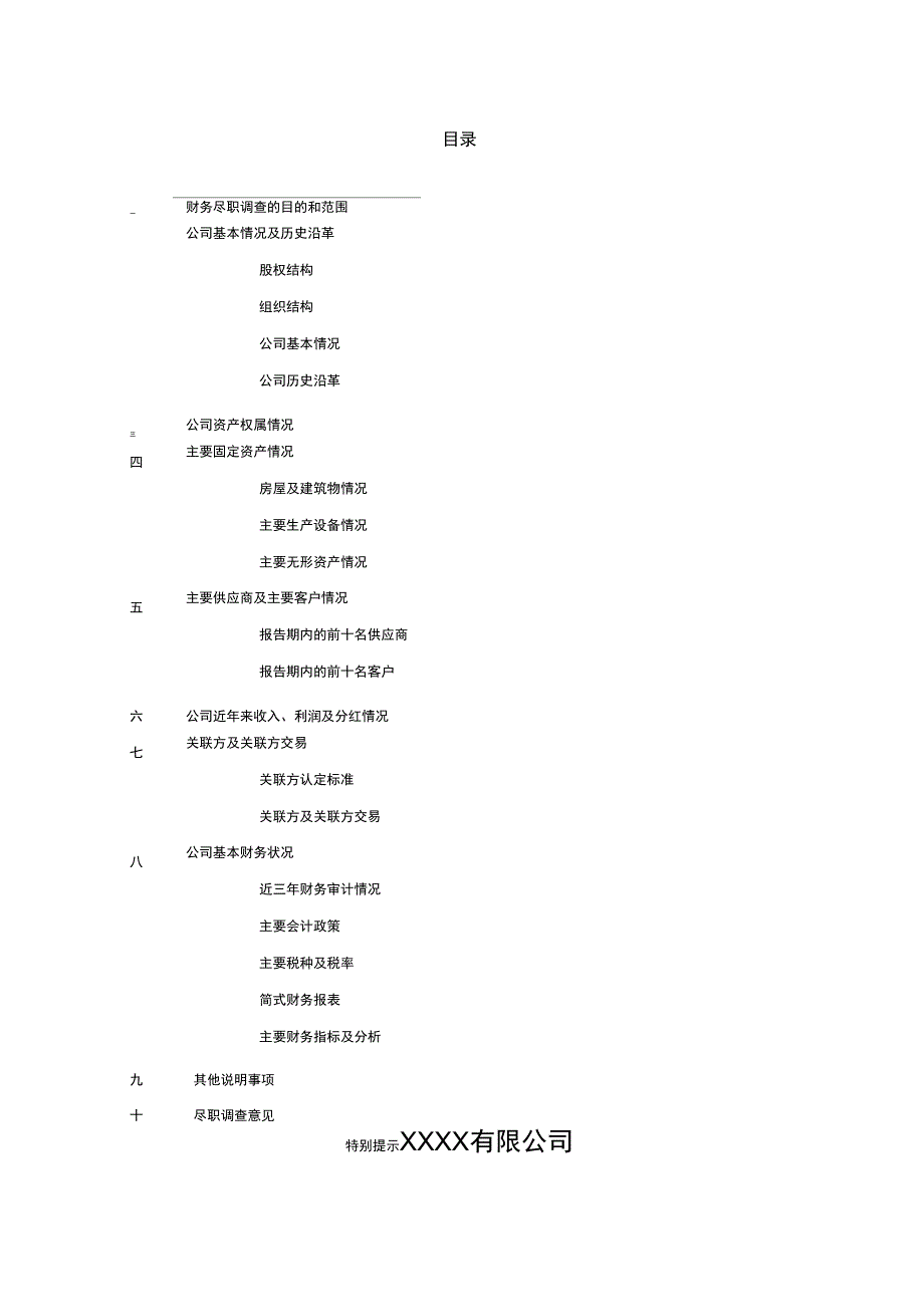 财务尽调报告(模版)_第2页