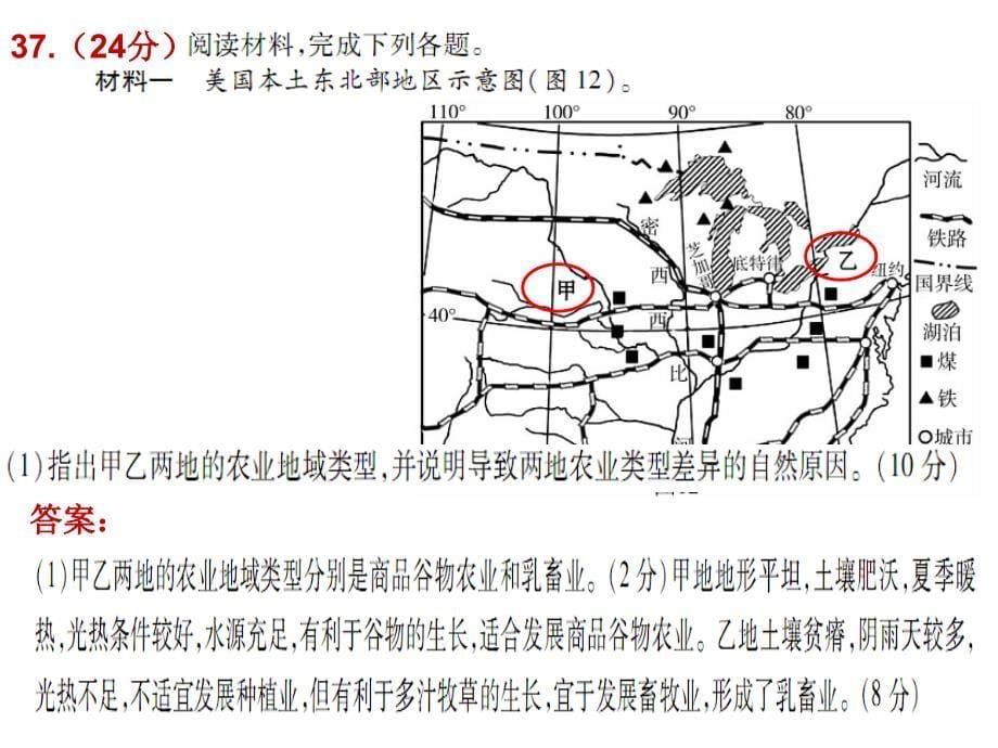 高考地理综合题答题技巧(地理).ppt_第5页